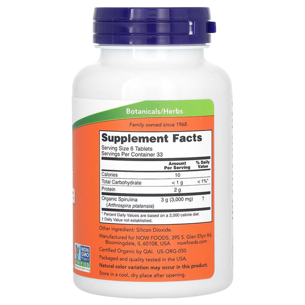 Spirulina, 500mg - 200 tabs