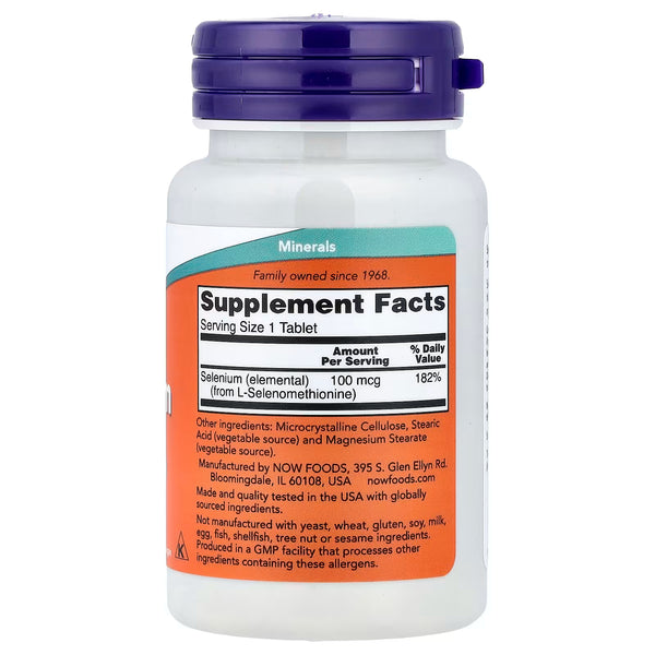 Selenium, 100mcg - 100 tabs
