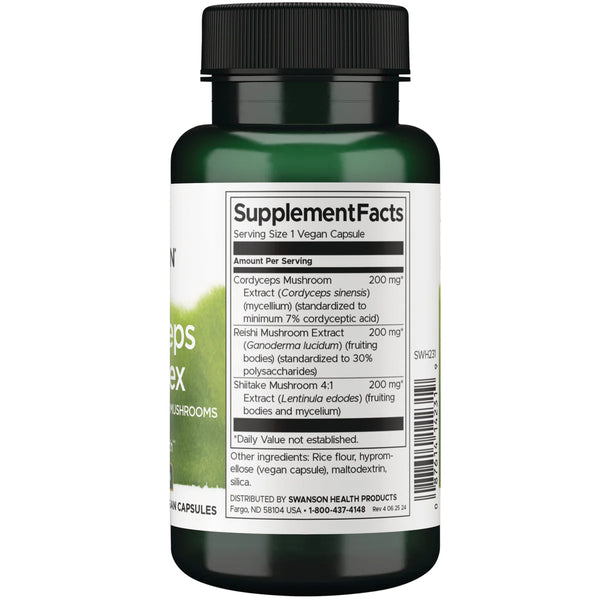 Cordyceps Complex with Reishi and Shiitake Mushrooms - 60 vcaps