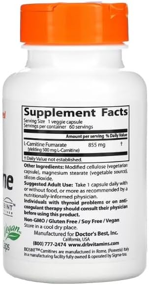 L-Carnitine Fumarate with Biosint Carnitines - 60 vcaps