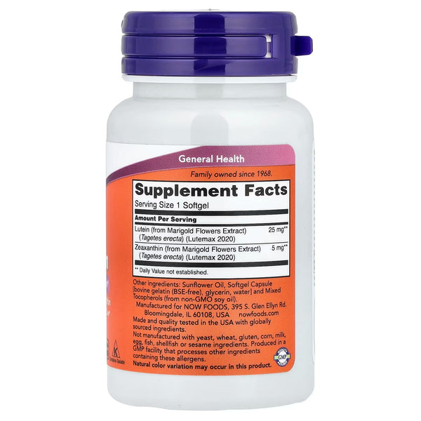 Lutein & Zeaxanthin - 60 softgels