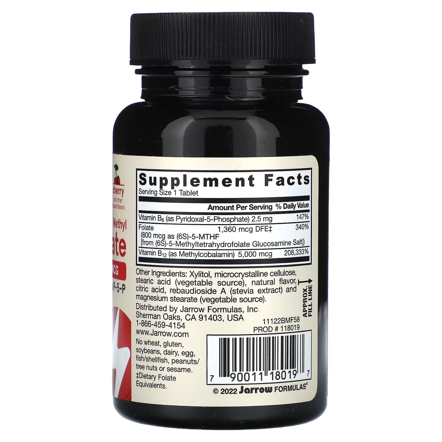 Methyl B-12 & Methyl Folate, Cherry - 60 chewable tabs