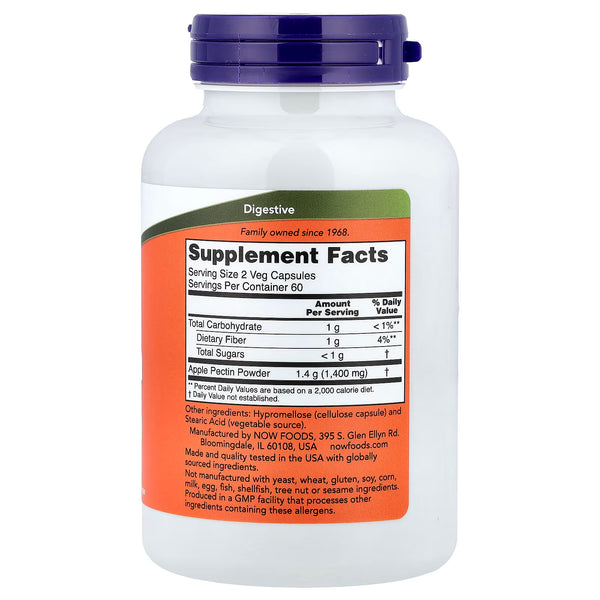 Pectine de pomme, 700 mg - 120 gélules végétales