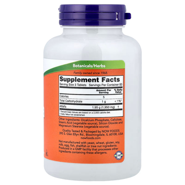 Alfalfa, 650mg - 250 tablets