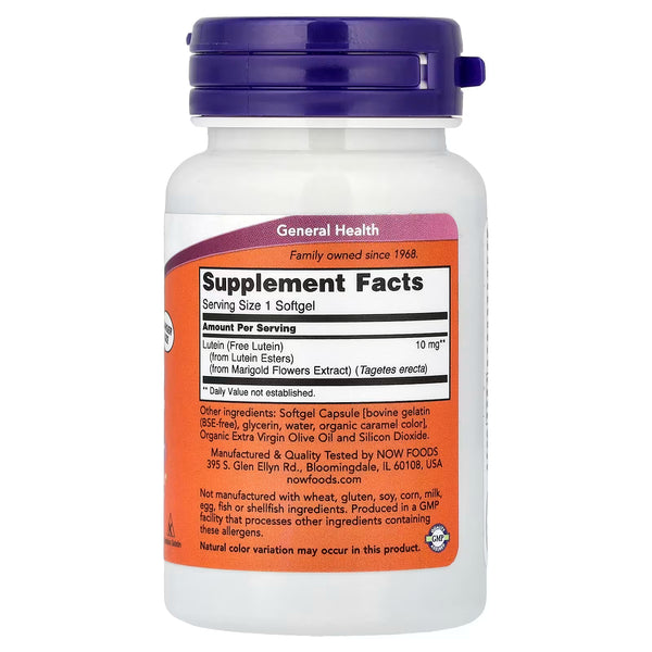 Lutein, 10mg - 120 softgels