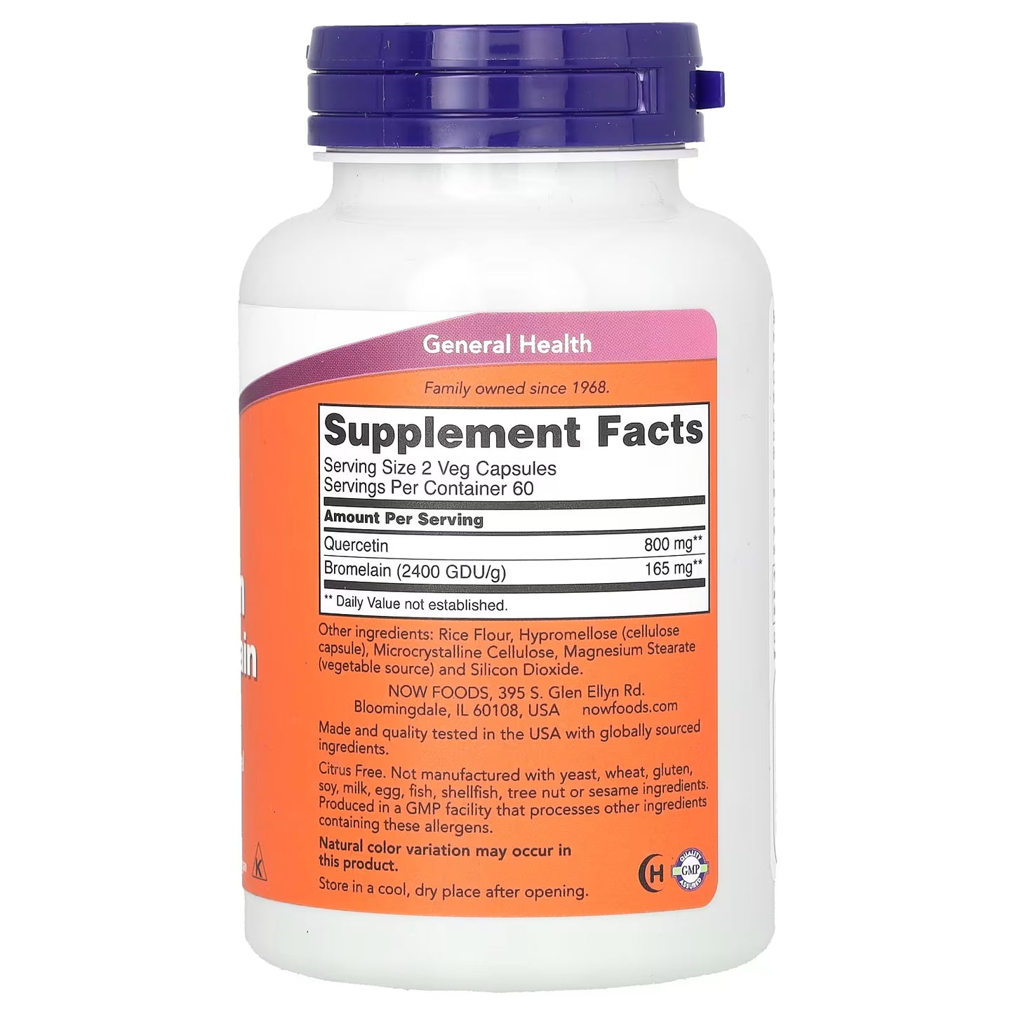 Quercetin with Bromelain - 120 vcaps
