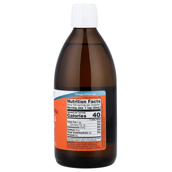 Omega-3 Fish Oil Liquid - 500 ml.