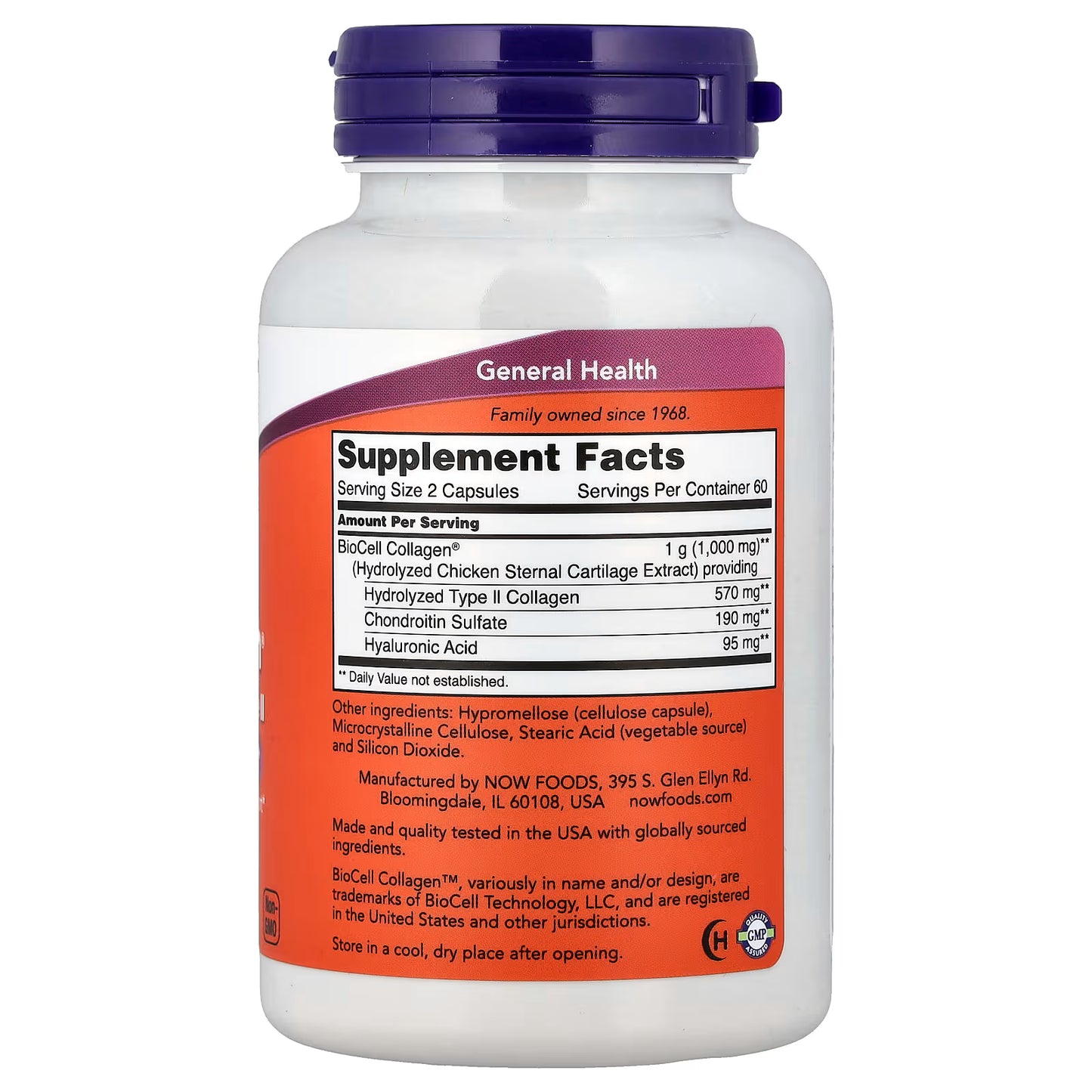 BioCell Collagen Hydrolyzed Type II - 120 caps