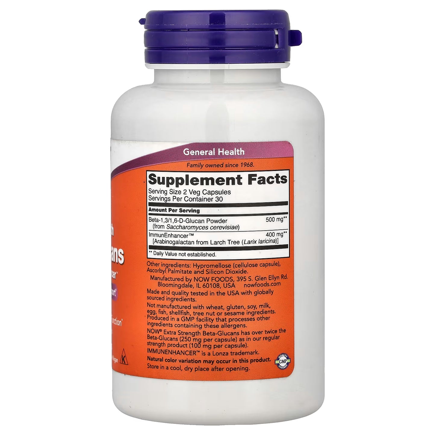 Beta-Glucans with ImmunEnhancer, Extra Strength - 60 vcaps