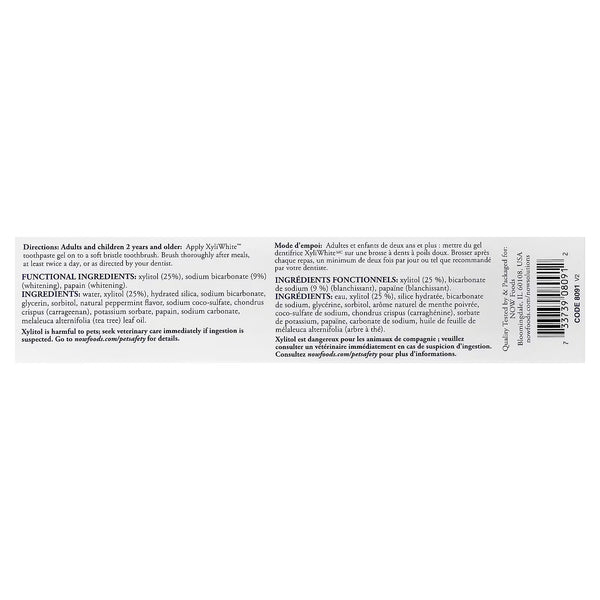 XyliWhite, Platinum Mint Toothpaste Gel w/Baking Soda - 181g