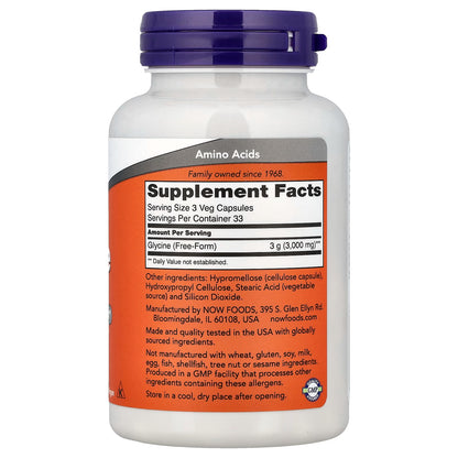 Glycine, 1000mg - 100 vcaps