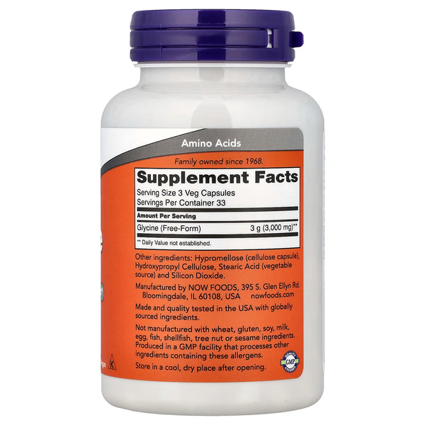 Glycine, 1000mg - 100 vcaps