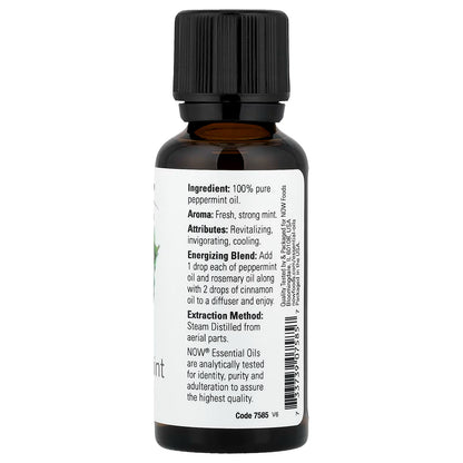 Huile essentielle, huile de menthe poivrée - 30 ml.