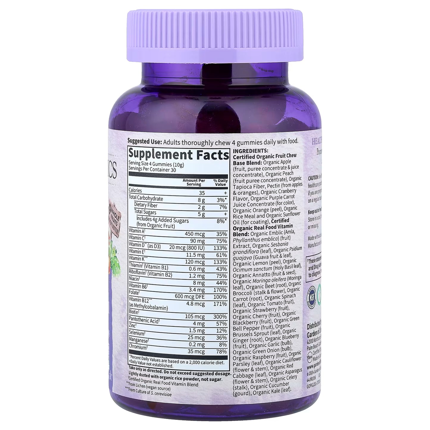 Mykind Prenatal Multi Gummies, Berry - 120 vegan gummy drops
