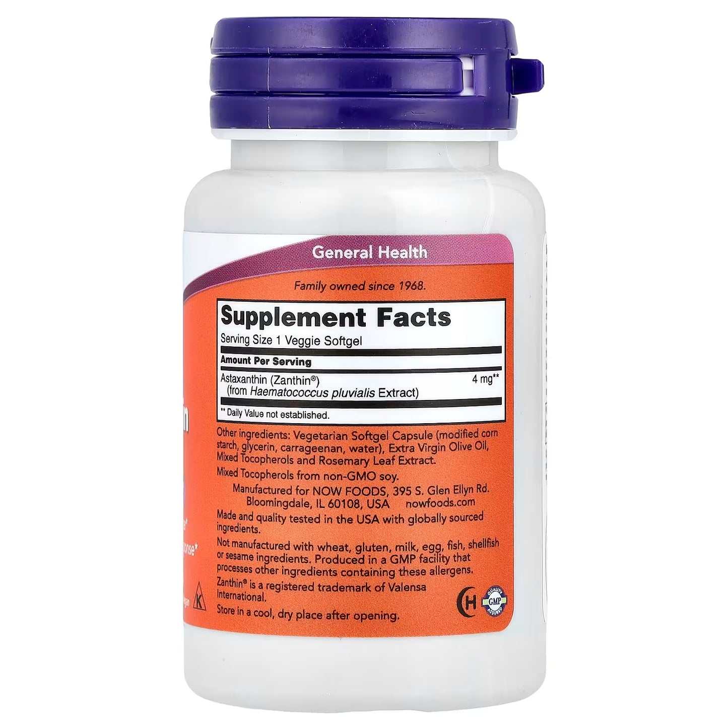 Astaxanthin, 4mg - 60 veggie softgels