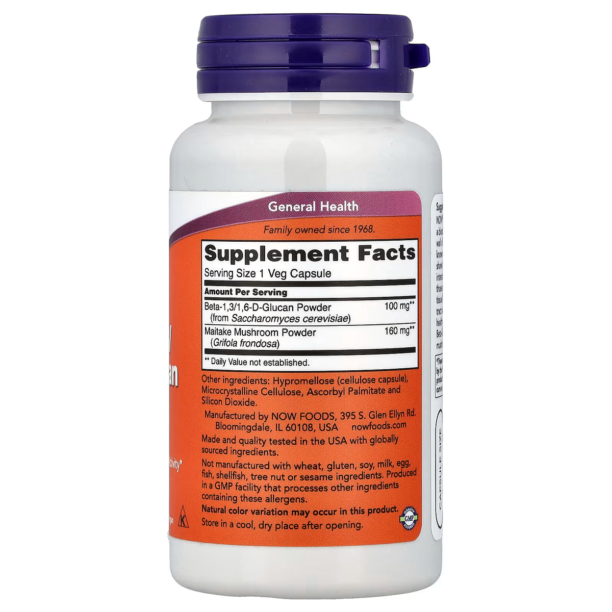Bêta-1,3/1,6-D-glucane, 100 mg - 90 gélules végétales
