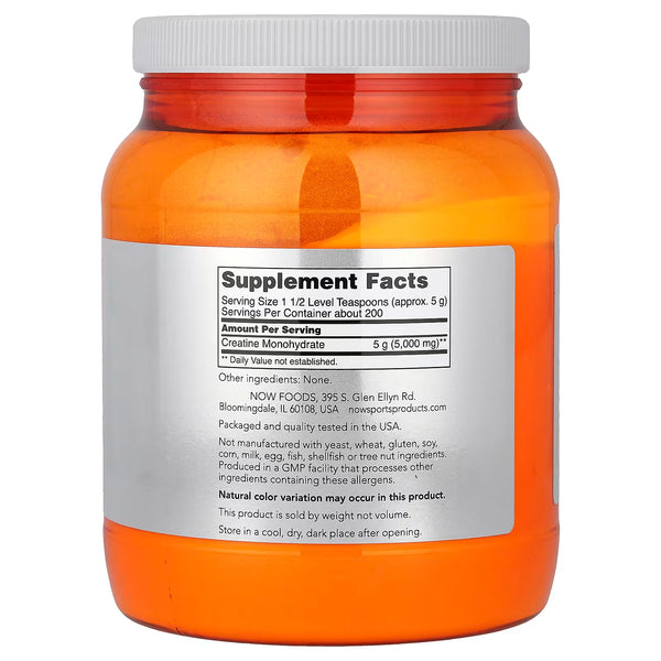 Creatine Monohydrate, Pure Powder - 1000g