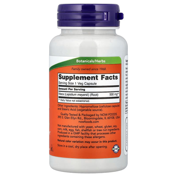 Maca, 500mg - 100 vcaps