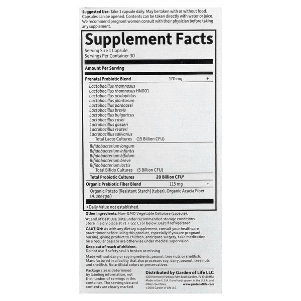Dr. Formulated Probiotics Once Daily Prenatal - 30 vcaps