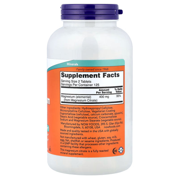 Magnesium Citrate, 200mg - 250 tablets