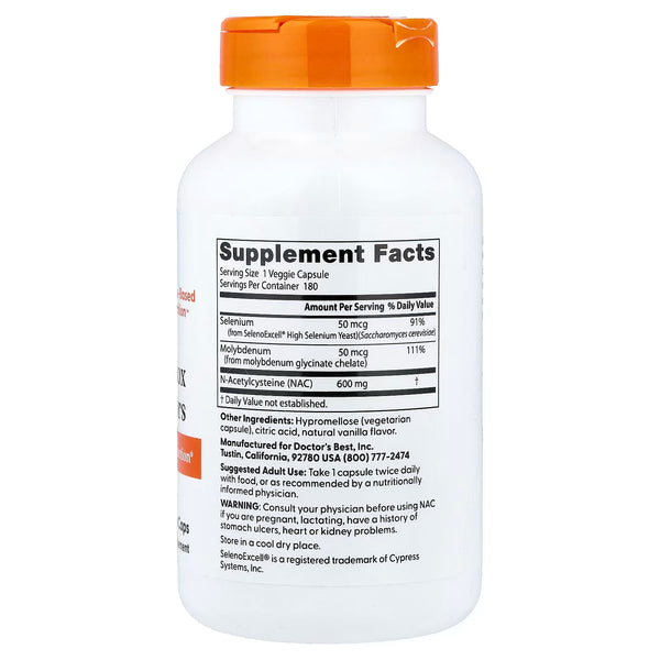 NAC Detox Regulators - 180 vcaps