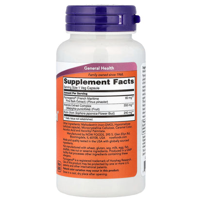 Pycnogenol with Acerola & Rutin Powder, 60mg - 50 vcaps