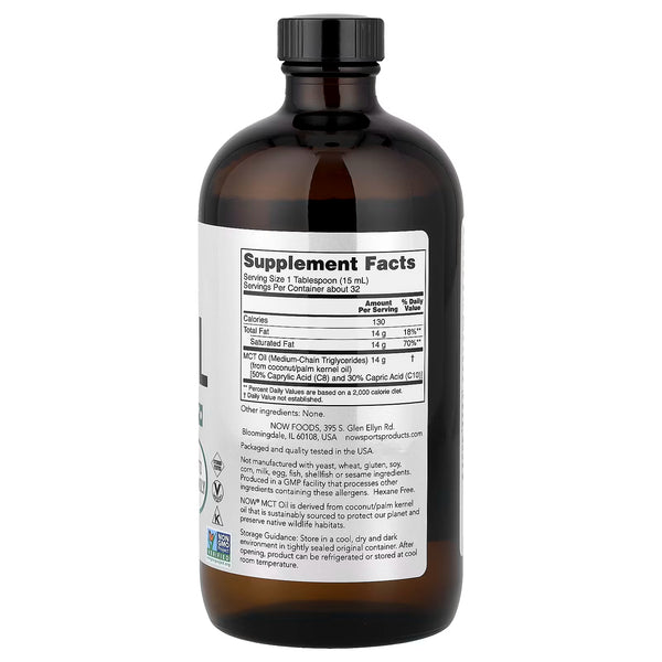 MCT Oil, Pure Liquid - 946 ml.