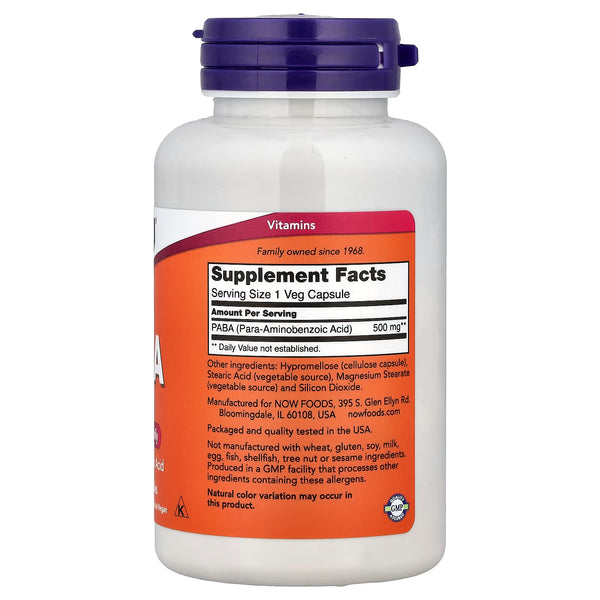 PABA, 500mg - 100 caps