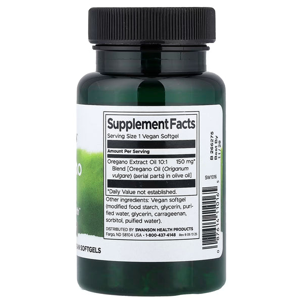 Oregano Oil 10:1 Extract - 120 softgels