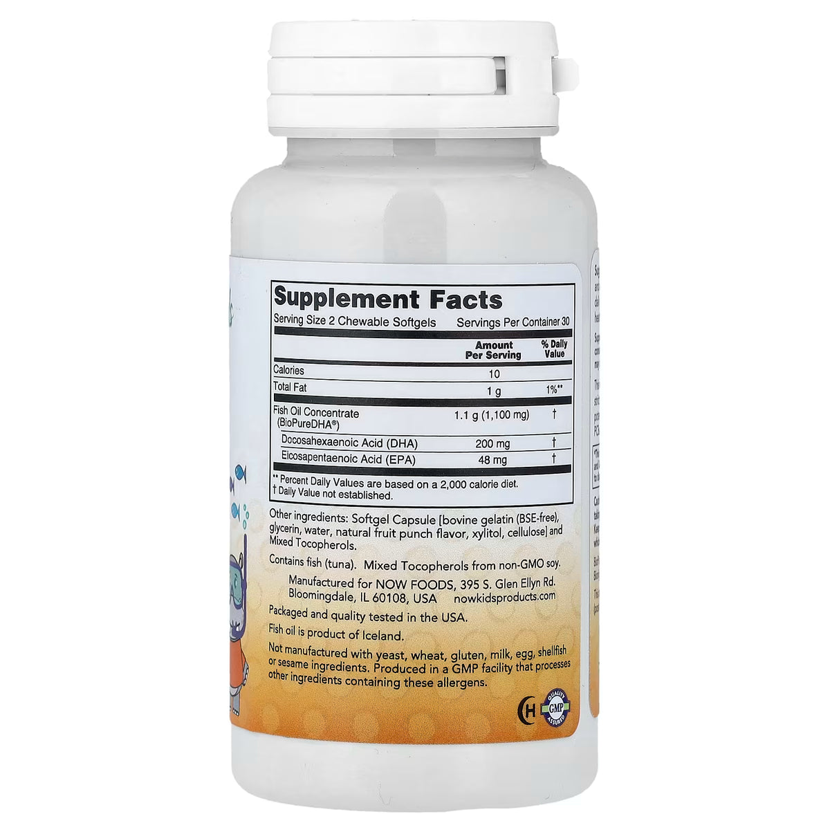DHA Kids Fish Oil Chewables, 100mg - 60 softgels