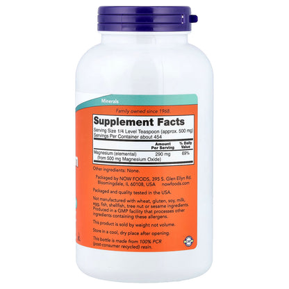 Oxyde de magnésium, poudre pure - 227 g