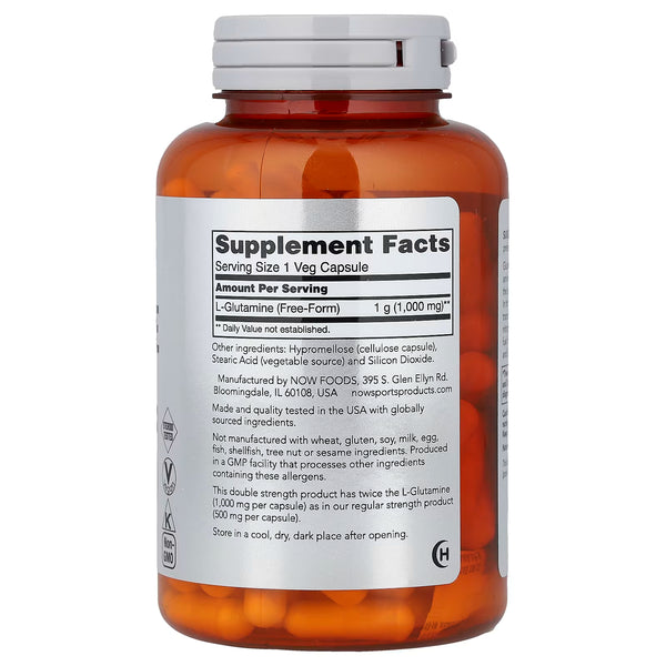 L-Glutamine, 1000mg - 120 vcaps