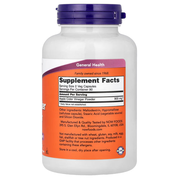 Apple Cider Vinegar, 450mg - 180 vcaps
