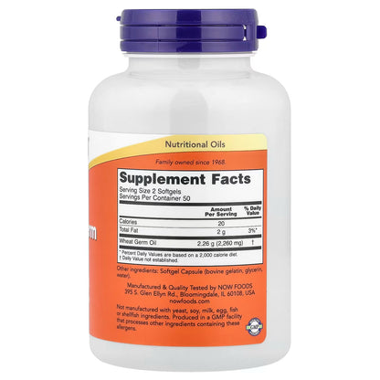 Wheat Germ Oil, 1130mg - 100 softgels