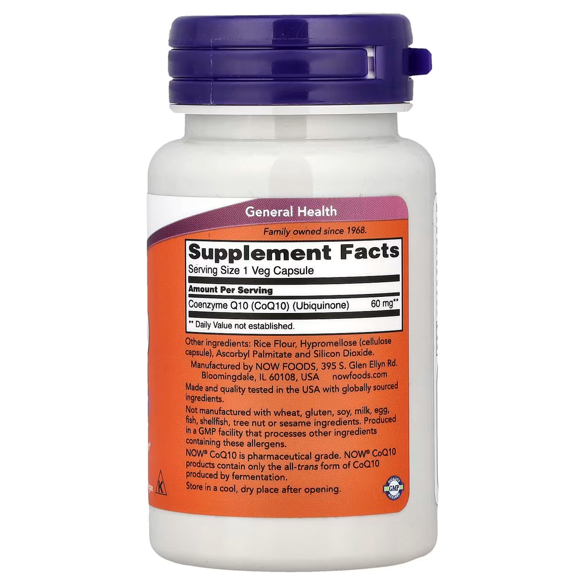 CoQ10, 60mg - 60 vcaps
