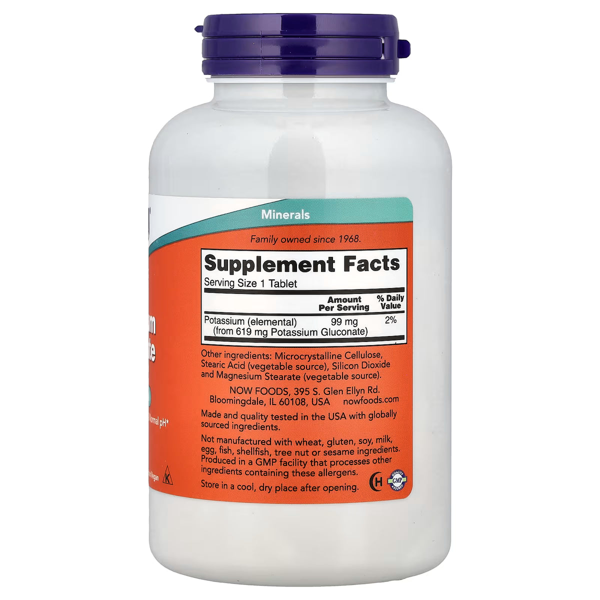 Gluconate de potassium, 99 mg - 100 comprimés