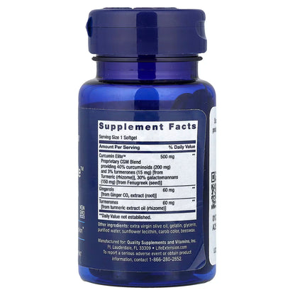 Advanced Curcumin Elite Turmeric Extract, Ginger & Turmerones - 30 softgels