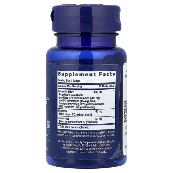 Advanced Curcumin Elite Turmeric Extract, Ginger & Turmerones - 30 softgels