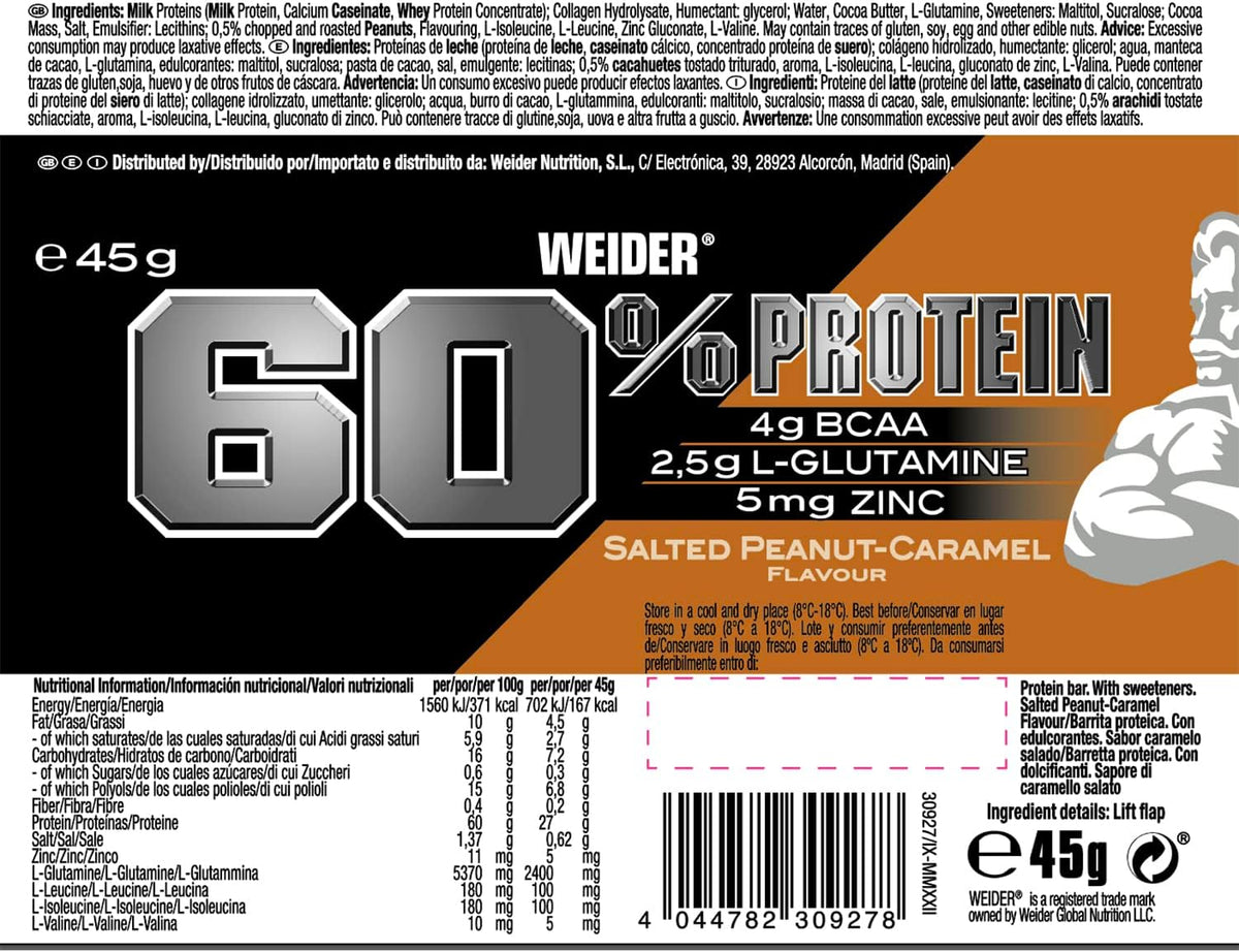 60% Protein Bar — 24 × 45 g