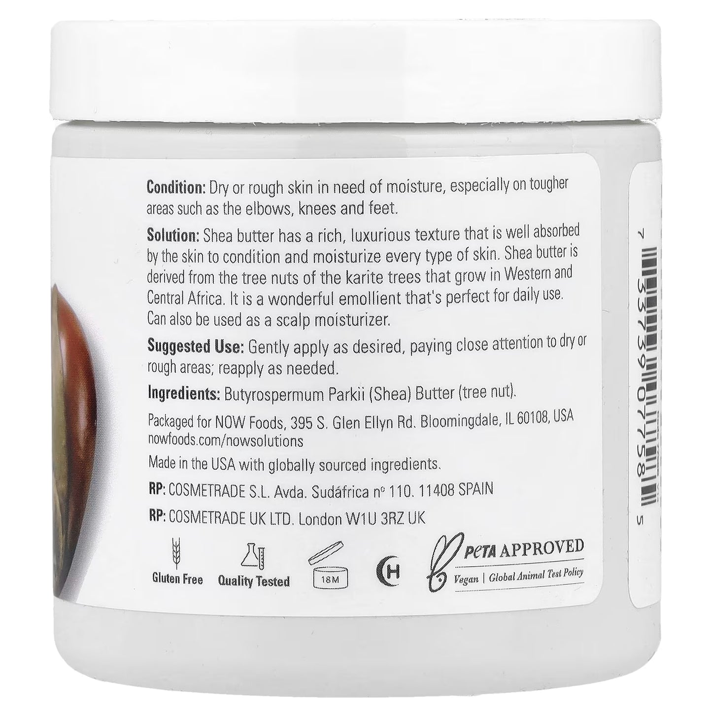 Shea Butter - 100% Natural - 207 ml.