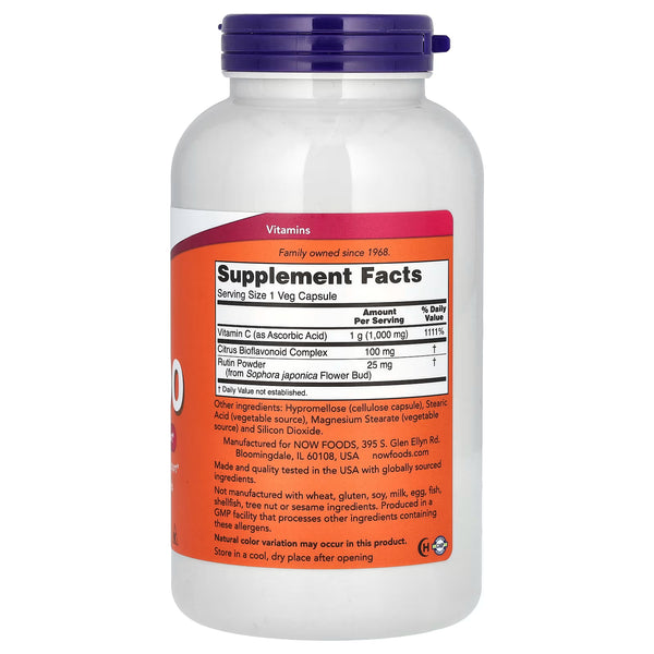 Vitamin C-1000 with 100mg Bioflavonoids - 250 vcaps