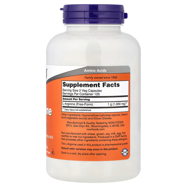 L-Arginine, 500mg - 250 caps