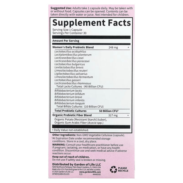 Dr. Formulated Probiotics Once Daily Women's - 30 vcaps