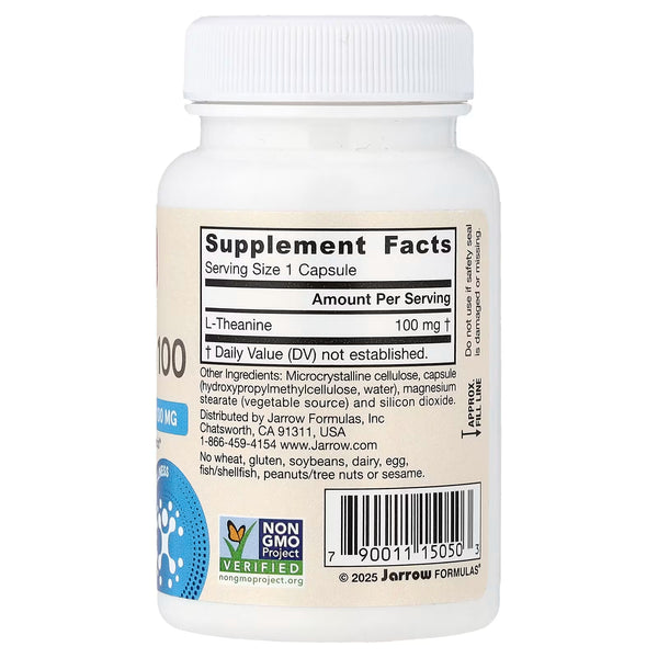 Theanine, 100mg - 60 vcaps