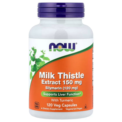 Milk Thistle Extract with Turmeric, 150mg - 120 vcaps