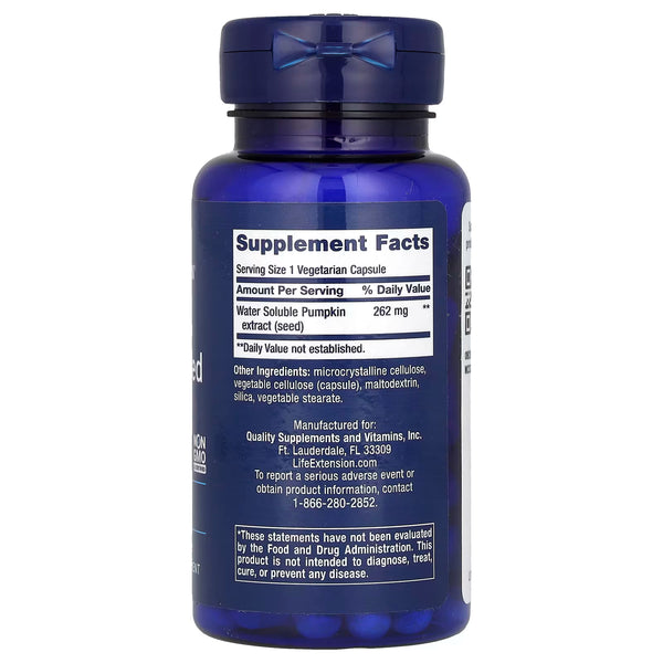 Pumpkin Seed Extract, Water-Soluble - 60 vcaps