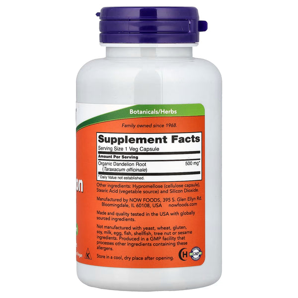 Dandelion Root, 500mg - 100 vcaps