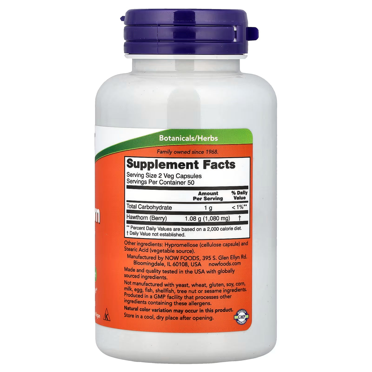 Hawthorn Berry, 540mg — 100 cápsulas vegetales