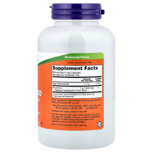 Pau D'Arco, 500mg - 250 vcaps