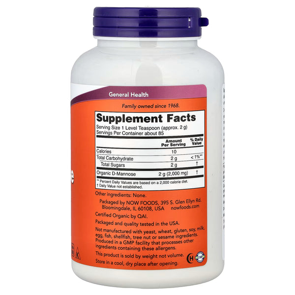 D-Mannose, Pure Powder - 170g
